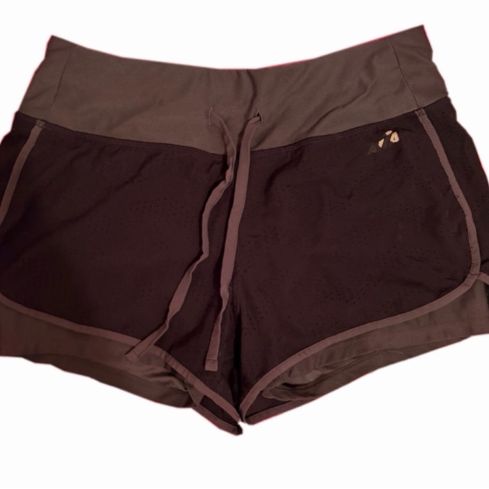 Avia Two-Tone Black and Dark Gray Athletic Shorts